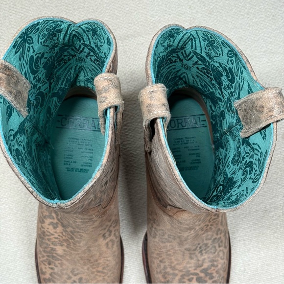 Corral A4467 Brown Cheetah Cowhide Leather Western Boots Women’s 9.5 M - Picture 10 of 14